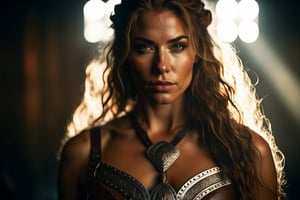 35mm film movie still, ultra photorealistic, photorealism, shot of a beautiful and sexy viking queen, cinestill, taken with hasselblad H6D 100c, the HCD 24mm lens, hazy mood, cinematic dramatic lighting, (viking hall background), sharp focus, (perfect real extremely details), amazing fine detail, absurdres, hyper realistic lifelike texture, dramatic lighting, long dark hair, full_figure, 