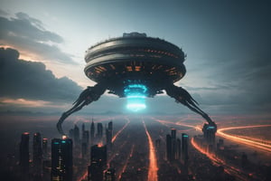 A majestic and awe-inspiring view of the city's grand and alien infrastructure, with a sense of scale and vastness, glowing and pulsing energy, and a sense of mysterious technology, 3D rendering, trending on Pinterest and Tumblr, art by Vitaly Bulgarov and Jama Jurabaev and Maciej Kuciara and Raphael Lacoste and Alex Roman