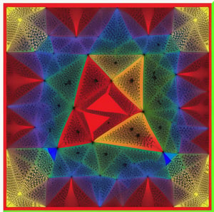 log _{2}(3), Sierpinski triangle Fractal, 

