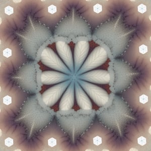 Hexaflake, log _{3}(7), Built by exchanging iteratively each hexagon by a flake of 7 hexagons, Fractal, 
