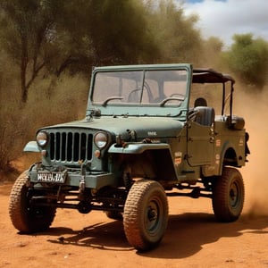 (Top Quality, Masterpiece), Realistic, Ultra High Resolution, Complex Details, Exquisite Details and Texture, Realistic, 
WILLYS JEEP, (Wild Willy:1.2), (wheelie:1.2), ,3d,LandCruiser40,madgod,stop motion,Leonardo Style