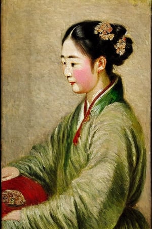impressionism,ancient_chinese_indoors, fine art, beauty