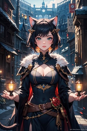 masterpiece, best quality, fantasy, digital_art, ((cat)),