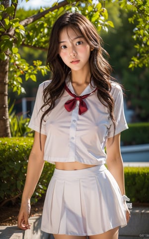 solo,1girl,outdoors,cityscape,standing,ruanyi0342,see-through,school uniform,serafuku,cowboy shot,white skirt,red bow,, (incredibly absurdres, ultra-detailed,CG ,unity ,8k wallpaper),(masterpiece),(realistic),(photorealistic:1.2),(raw photo:1.2), (best quality:1.2), (detailed face :1.4),(beautiful detailed eyes :1.2),(detailed hair),light on face, huge filesize ,cinematic lighting, 1 girl ,sexy,
