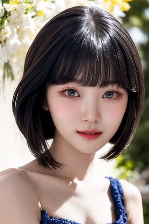 1 girl, very bright backlighting, solo, {beautiful and detailed eyes}, small breasts, dazzling moonlight, calm expression, natural and soft light, hair blown by the breeze, delicate facial features, Blunt bangs, beautiful korean girl, eye smile, lehenga