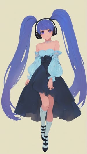 STICKER ON A WHITE BACKGROUND. green holographic silhouette, knee socks.
1girl, solo, long hair, bangs, simple background, white background, dress, bare shoulders, twintails, very long hair, blue hair, standing, purple eyes, full body, purple hair, detached sleeves, shoes, pants, character name, high heels, strapless, headphones, leg up, standing on one leg, musical note, strapless dress, white pants.
photo shoot, photo_realism.
dynamic view, shadows and dynamic lighting, soft lighting, dynamic view, splitter effect, waifu. Stylish. Cute, hot, shiny. Highly detailed uhd wallpaper, cel digital animation

,neon photography style, K-Eyes, score_9, score_8_up, score_7_up, score_6_up, score_5_up, score_4_up, just describe what you want, tag1, tag2