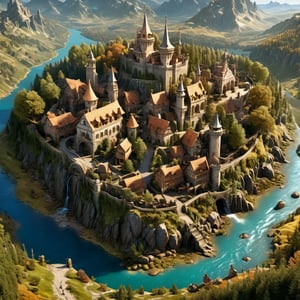 (masterpiece, best quality:1.4), (intricate, 8k, uhd), (realistic), (sharp focus), (extremely detailed), fantasy realm large-scale map in style of Gerard Mercator, several town, 1 castle, european era settlements, mix of different regions like winter and cold forest, swamp, roads, deserts and cave system, large statue and temple, old map, multiple routes visible, style of Gerard Mercator, daniels maps style, Filippo vanzo style, Francesca baerald style, rounded corners, trending on artstation, intricate details, highly detailed, masterpiece, vivid colors, highly detailed, masterpiece, trending on artstation, concept art,2d game scene,Visual Anime,more detail XL