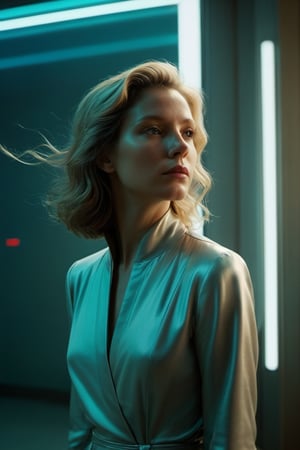 (((Iconic futuristic-sci-fi extremely beautiful)))
(((delicate interplay of light and shadow, artistic expression, emotional resonance)))
(((Chiaroscuro light colors background)))
(((View zoom,view detailed)))
(((by Annie Leibovitz style,by Wes Anderson style))),cinematic style