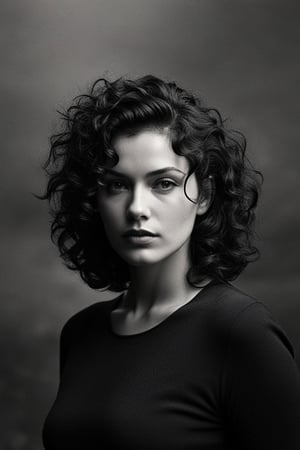 (((Iconic 1950s age style but extremely beautiful)))
(((Black messy curly hair shot)))
(((theme fear horror)))
(((Chiaroscuro darkness Solid colors background)))
(((masterpiece,minimalist,epic,
hyperrealistic,photorealistic)))
(((view profile,view detailed,
dutch_angle)))
(((Monochrome rainy solid colors)))
(((Annie Leibovitz style, by Diane Arbus style))),srh_ttz