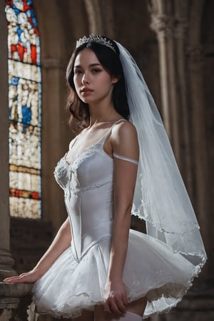 score_9, score_8_up, score_7_up,1girl,young,girl, fair skin, cute, ,masterpiece,
perfect anatomy,(solo:1.4)
pretty face,leotard,bridal veil,stockings,long_black_hair,sexy_pose,in the cathedral, 
blush,shy,