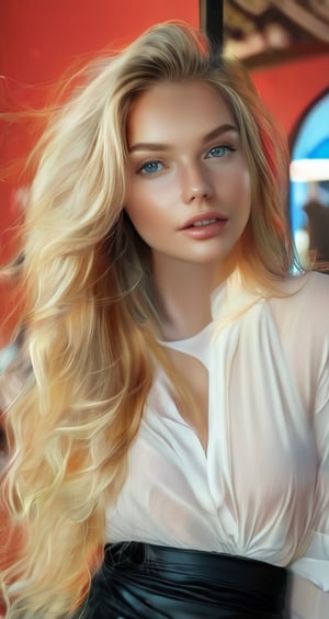 1 girl, blonde, close up, art, digital art, floating hair, Extremely Realistic, art photography,baby face woman,ENHANCE XL,ENHANCE Facial details,4k,BEAUTY,REALISTIC,GLAMOUR,GORGEOUS,PORTRAIT,SEXY,ART,HAPPINESS,WOMAN,BLUE EYES, black=rgb 0,0,0,
