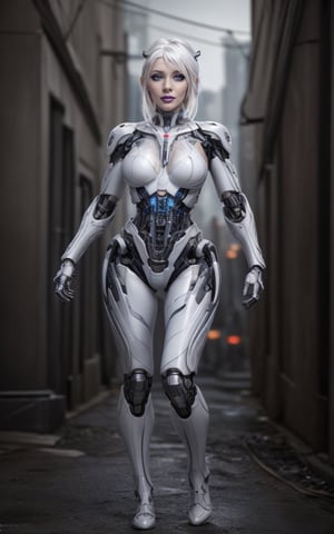 (highly detailed:1.2), (best quality:1.2), (8k:1.0), (emb-rrf-low:1.0), sharp focus, (award-winning photography:1.2), (subsurface  scattering:1.1), (beautiful detailed cyborg girl:1.2), (white hair:1.2), (full body:1.2), (dynamic pose:1.2), neon glow, (detailed cybernetic eyes:1.1), close shot, (hyperrealistic:1.2), rpg, elden ring style, dramatic lighting, (highly detailed futuristic cityscape:1.2), (scifi:1.2), professional portrait photography, Deru,