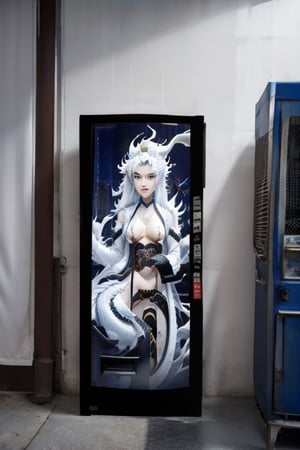 (+18) , NSFW, 
A dragon on vending machine
,Oriental Dragon,dragon_aodai_nam