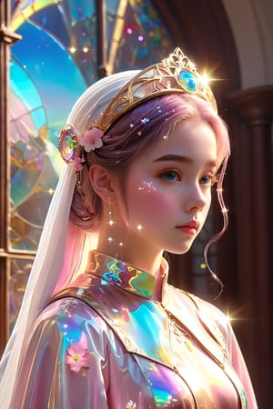 1girl, solo, (masterpiece), (absurdres:1.3), (ultra detailed), HDR, UHD, 16K, ray tracing, vibrant eyes, perfect face, award winning photo, beautiful, shiny skin, (highly detailed), clear face, teenage cute delicate girl, (shy blush:1.1), (high quality, high res, aesthetic:1.1), (dynamic action pose:1.3) ,slightly smile, lens flare, photo quality, big dream eyes, ((perfect eyes, perfect fingers)), iridescent brown hair, vivid color, perfect lighting, perfect shadow, realistic, stunning light, (atmosphere :1.6), nice hands, insane details ,high details ,kawaii, (extra wide shot: 1.8)

(Sharp focus realistic illustration:1.2), a giant glass sphere containing a small ecosystem, surrounded by measurement devices is installed in large-scale factory, a girl Priest stands next to the sphere, divine magic, sacred texts, ceremonial robes, incense, healing spells, blessing rituals, BREAK intricate illustrations, delicate linework, fine details, whimsical patterns, enchanting scenes, dreamy visuals, captivating storytelling, church and stain glass background, messy interior, book, elemental,  feature, flower, ((pink gold style)), Add more details, tsukioka kogane,Priscilla