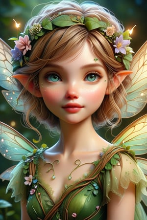 create something ,JediStyle,Fairy, pixie, adorable, ADD MORE DETAIL, more detail, more detail, cute girl, realistic 