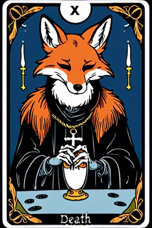 death tarot XIII fox