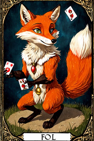 tarot fool fox
