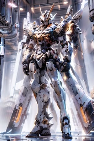 masterpiece,best quality,official art, extremely detailed CG unity 8k wallpaper,absurdres,8k resolution,exquisite facial features,prefect face,cyberpunk1girl, solo, looking at viewer, standing, full body, armor, glowing, helmet, robot, shoulder armor, arms at sides, full armor, power armor

,mecha dragon