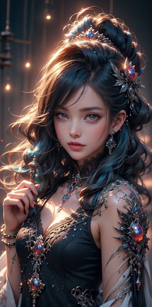 masterpiece,best quality,absurdres,(((movie lighting)))CG light ,3D,exquisite,facial features,prefect face,shiny skin,a japan girl withlong hair and (((blue hair))), hold LED lightlois ,van baarle and rossdraws, charlie bowater rich deep colors, neoartcore and charlie bowater, style of charlie bowater, charlie bowater art style, anna dittmann alberto vargas, long azure blue hair, by Charlie Bowater, charlie bowater and artgerm, marc brunet,perfect light,cool,in water,explosionmagic 