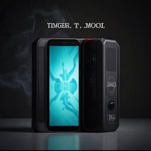 Vape Mod(((Metal text "lingko"))),masterpiece,best quality,official art, extremely detailed CG unity 8k ,chrometech,abyssaltech ,skll,Movie Still,Text,surface imperfections