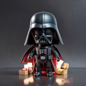 ((1 Male)), Darth Vader, Little Boy, Full Body, Chibi, 3D Figure, Detailed Mask, Toy, Doll, Character Print, Front View, Natural Light, ((Real)) Quality: 1.2)), Dynamic Pose , Cinematic Lighting, Perfect Composition, Super Detailed, Official Art, Masterpiece, (Best Quality: 1.3), Reflections, High Resolution CG Unity 8K Wallpaper, Detailed Background, Masterpiece, (Photorealistic): 1.2), Happy New Year Background, Cover, Card, Gift Boxed, No Human, Gift Box, Playset, Boxed, Full Body, Toy Playset Pack, Gift Boxed, Premium Playset Toy Box,inboxDollPlaySetQuiron style,MEDICOM
