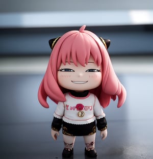 Masterpiece, highest quality, high resolution, PVC, rendering, chibi, high resolution, lone girl, Anya Foger, pink hair, bob hair, y2k_fashion, gray eyes, smile, selfish target, chibi, mediterranean cityscape, smile , Smile, Self-Justice, Full Body, Chibi, 3D Figure, Toy, Doll, Character Print, Front View, Natural Light, ((Real)) 1.2)), Dynamic Pose, Medium Movement, Perfect Cinematic Perfect lighting, perfect composition, y2k_fashion, anya_forger_spyxfamily, y2k_fashion