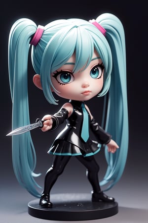 ((1 female)), Hatsune Miku, petite girl, full body, chibi, 3D figure little girl, green hair, twin tails, beautiful girl with attention to detail, beautiful delicate eyes, detailed face, beautiful eyes, spider_oc, female action poses, one-handed sword, detail, dynamic beautiful pose, dynamic pose, Gothic architecture, natural light, ((realistic) ) Quality: 1.2 )), Dynamic Distance Shot, Cinematic Lighting, Perfect Composition, Super Detail, Official Art, Masterpiece, (Best) Quality: 1.3), Reflections, High Resolution CG Unity 8K Wallpaper, Detailed Background, Masterpiece, (Photorealistic): 1.2), Random Angle, Side Angle, Chibi, Full Body, Mikdef,spider_oc