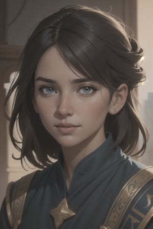 medieval girl, joyful, hope, close-up portrait, intricate, elegant, volumetric lighting, scenery, digital painting, highly detailed, artstation, sharp focus, illustration, concept art, ruan jia, steve mccurry