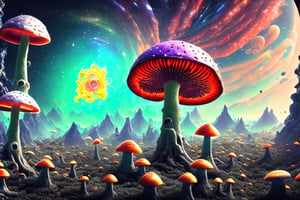 make Zoom-in
4k, PsYKoPaaSkE, Psycodeliceart, mushrooms, LSD blotter, music, glass clouds, psycodelice world, psycodelice color's, 
imaginative, fantasy landscape,  realistic and natural,  cosmic sky,  detailed full-color,  nature,  fantasy, surrealism, magical,  detailed,  gloss,  hyperrealism, surreal building in a landscape,  cosmic sky,  natural light,  full-color,  dreamscape aesthetic,  surreal fantasy building,  hd photography, beautiful,  colorful,  cosmic,  futuristic,  detailed,  iridescent,  vibrant,  digital painting,  hyperrealism, watercolor, psychedelic, sunshine rays, man dancing around on mushroom s, mannerism, pixiv polycount art, national geographic photo