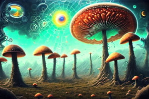 make Zoom-in
4k, PsYKoPaaSkE, Psycodeliceart, mushrooms, LSD blotter, music, glass clouds, psycodelice world, psycodelice color's, 
imaginative, fantasy landscape,  realistic and natural,  cosmic sky,  detailed full-color,  nature,  fantasy, surrealism, magical,  detailed,  gloss,  hyperrealism, surreal building in a landscape,  cosmic sky,  natural light,  full-color,  dreamscape aesthetic,  surreal fantasy building,  hd photography, beautiful,  colorful,  cosmic,  futuristic,  detailed,  iridescent,  vibrant,  digital painting,  hyperrealism, watercolor, psychedelic, sunshine rays, man dancing around on mushroom s, mannerism, pixiv polycount art, national geographic photo