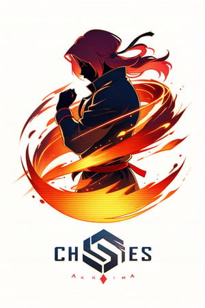 Design a logo featuring the initials 'SCS' representing 'Showdowns Circuit Series.' The letters 'SCS' should be prominently displayed at the bottom, while above them, incorporate a black silhouette of the Street Fighter character, Akuma. Ensure that Akuma's silhouette is distinct and recognizable, capturing the essence of competitive gaming and martial arts prowess. This logo should epitomize the excitement and intensity of the Showdowns Circuit Series while incorporating elements familiar to fans of fighting games.