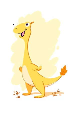 A (((colorful editorial illustration ))).
A cute yellow dragon with an exuberant expression, doodle style in the style of Jon Klassen and Ryo Takemasa, simple lines, white background, ink painting, thick brush strokes, high-contrast color palette, surrealism, soft lighting, full-body shot, minimalist background, whimsical atmosphere. The yellow, dashing dinosaur has a friendly demeanor, surrounded by simple shapes and soft colors that give it an adorable appearance. It is drawn in a simple line cartoon art style.

(((hand drawn, loose, loose coloring))) (Coloring technique: loose, expressive fills) , ((nice shading techniques)) (bold color palette, few colors) (dynamic, hand-drawn sketch aesthetic). Coarse fluid bold black outlines. Style satoshi hashimoto, satomic.

Textured Chaotic paint background in duotone colours watercolor, with warm  color palette.  
