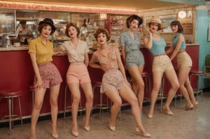 (photograph of a diner scene, bar stools at a counter, women dancing groovy, various dancing poses, eyes closed, entranced by the music. Women wearing various summer outfits including shorts and skirts, visible legs crossed or extended, hairstyles and hats typical of the 1960s, countertop displays a cake stand and other items, floor is terrazzo, LIFE magazine watermark in the bottom right corner, atmosphere is casual and social)
, nipples poking through fabric, nipples very prominent poking through fabric, under soft lighting, 
Extremely Realistic, art by sargent, PORTRAIT PHOTO, 
Aligned eyes,  Iridescent Eyes,  (blush,  eye_wrinkles:0.6),  (goosebumps:0.5),  subsurface scattering,  ((skin pores)),  (detailed skin texture),  (( textured skin)),  realistic dull (skin noise),  visible skin detail,  skin fuzz,  dry skin,  hyperdetailed face,  sharp picture,  sharp detailed,  (((analog grainy photo vintage))),  Rembrandt lighting,  ultra focus,  illuminated face,  detailed face,  8k resolution,,
Extremely Realistic, art by sargent, PORTRAIT PHOTO, 
Aligned eyes,  Iridescent Eyes,  (blush,  eye_wrinkles:0.6),  (goosebumps:0.5),  subsurface scattering,  ((skin pores)),  (detailed skin texture),  (( textured skin)),  realistic dull (skin noise),  visible skin detail,  skin fuzz,  dry skin,  hyperdetailed face,  sharp picture,  sharp detailed,  (((analog grainy photo vintage))),  Rembrandt lighting,  ultra focus,  illuminated face,  detailed face,  8k resolution,






