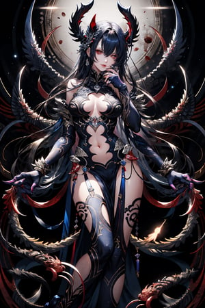 8k, (absurdres, highres, ultra detailed), (1lady), the personification of many claws,