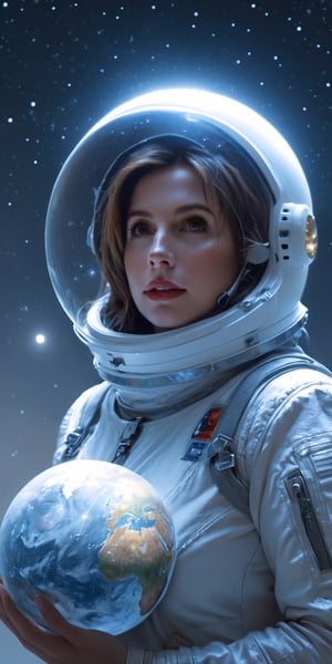 (+18) , nsfw, 

cinematic photo, 
4k photo, 
extremely detail, 

sexy girl,
(NancyPelosi face),
floating in space, 
between the star, 
holding glowing globe moon, 
((full glass astronat helmet)), 
((sexy)), 
transparent astronat clothes, 
white, 
full body, 
pretty face, 
,painting by jakub rozalski,