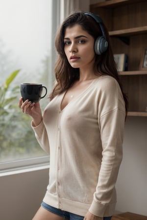 best quality:1.2,(((full body portrait))),ultra-detailed,realistic:1.37,rainy day,study table,low light,cozy room,soft focus,warm colors,vintage vibes,relaxing atmosphere,bookshelf,coffee mug,vinyl player,headphones,realistic,Sexy,indian beautiful modern woman,lofi woman,beautiful modern indian mature with a fair skin in her 40s,beautiful face, cute, moaning_in_pleasure, whole body, long legs, perfect body shape, slender abs, dark brown hair, long hair, parted hairstyle, average breasts, highly detailed face, highly detailed skin texture, detailed eye, (( best-quality, 8K, masterpiece: 1.3)), , perfecteyes, better_hands, cleavage cutout, lofi girl,rainy day,study table,low light, oil painting,cozy room,soft focus,warm colors,vintage vibes,relaxing atmosphere,bookshelf,coffee mug,vinyl player,headphones,plant decor,chill vibe,soft music,window view,falling raindrops,rainy window,peaceful silence,warm sweater,candlelight,soft shadows,gentle breeze,reading corner,dreamy ambiance,studying in solitude,tranquil moment,serene mood,endless possibilities,magical rainy day, average_breasts,boobs,sagging breasts,Sexy average Breast,breast apart,cum in breast,lipstick,makeup,Mega Milkers,rea,Outfit,average bearsts,MASTURBATION,gushing from pussy,remote_play,fingering,heavy rain ,fog,Oversized shirt