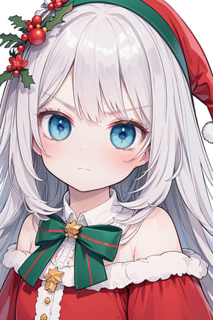 ((best quality)), ((masterpiece)), ((ultra-detailed)), extremely detailed CG, (illustration), ((detailed light)), (an extremely delicate and beautiful), a girl, solo, ((cute face)), (beautiful detailed eyes), 
messy hair, ((sntdrs)), angry, Low Angle, tiny girl, petite, ,masterpiece,sntdrs,Christmas,christmas tree