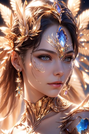 (Visionary art inspired by Alex Gray, shadow and light, women and plants, crystal glass and metal, beautiful pieces never seen before, close-up), Unreal Engine, octane rendering, high quality, high resolution, high precision, realistic, color correction, good lighting settings, low noise, sharp edges, harmonious composition,High detailed ,1 girl,glowing forehead,beautyniji