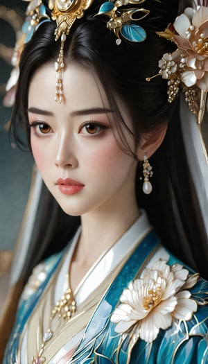 (Beautiful female, cloisonné, and the most beautiful work ever created under the supervision of Yoshitaka Amano), Detailed Textures, high quality, high resolution, high Accuracy, realism, color correction, Proper lighting settings, harmonious composition, Behance works,belle