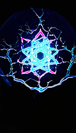 (Buddhism's two hellscore, neuron, soma, Bioluminescence, sacred geometry), detailed textures, High quality, high resolution, high precision, realism, color correction, proper lighting settings, harmonious composition, Behance works