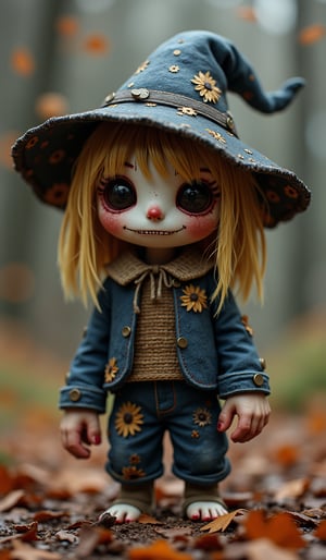 We generate images of kawaii chibi characters of zany scarecrows with a horror fantasy theme. Images must be highly intricate, elegant, and visually striking, resembling digital paintings. Concept art must be highly detailed and flaunt beauty. Artwork will be created by highly skilled artists known for their attractive, high-quality models. Character designs will be created by Pascal Bran Schrutkowski, known for his hyper-realism. Images must be of the highest quality with cinematic lighting and 16K resolution. Great attention to symmetry will be used to make the characters mysterious and alluring. Artwork must be a masterpiece that displays total perfection and amazing attention to detail, including macro details, voluminous light, realistic reflections on surfaces, and ultra-detailed textures. Utilize cinematic effects to enhance the overall visual impact. For best quality, images should be UHD and in sharp focus.
