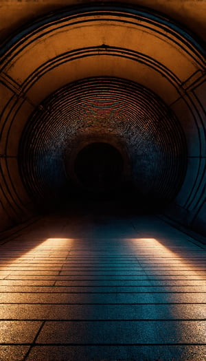 (A depiction of an empty vault, rendered in ultra-high definition with a realistic touch, showcasing vivid colors and intricate details. The UHD drawing, executed with pen and ink, boasts a flawless composition. This beautiful, detailed piece is reminiscent of the highly detailed octane renders that trend on ArtStation. It combines elements of artistic photography and photorealistic concept art, all bathed in soft, natural, volumetric cinematic lighting that enhances its perfection), Detailed Textures, high quality, high resolution, high Accuracy, realism, color correction, Proper lighting settings, harmonious composition, Behance works,majien