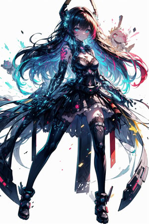 ((Masterpiece, Top Quality, High Resolution)), 8K, BLEACH: Cruel, Otherworldly Tales, Cruel, Evil, Fine Eyes: 1.3, BLEACH, Fine Face: 1.3, Blake, (((Colorful Hair: 1.3))), Blake, Accessories, (((Full Body Tribal Tattoo))), (Style: Epic Seven: 1 .3, Design by Ryu Fujisaki: 1.2))), (((Colorful and detailed Han-style costume & lace skirt))), Wearing Armor: 1.2, (((upskirt))), (((cute panties)))), D-cup cleavage, creature luminous, creepy, Re,. hellbound, very bright colors, light particles 1 .2, glowing light, Mshiff, wallpaper art, alexia_, inorganic life form, inorganic objects made of gold, red and white, UHD wallpaper cowboy shot, evil glow, evil laugh, Kiana Kasrana Yamato,.Rolopekka, noelledef ,. outfit-km,. yaemikodef monadef, kamisatoyakadef, Alexia