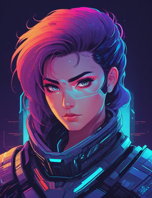 head and shoulders portrait, (anthropomorphic ram:1.3) , sci-fi warrior , 80s anime style, glitch art, flat colors, key visual, vibrant, studio anime, minimalistic, (style of Charlie Bowater, (style of moebius:1.2):1.15),merge
