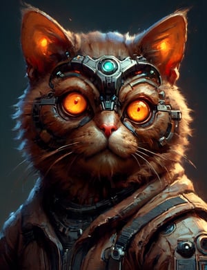 (close up, head and shoulders portrait:1.3), anthromorphic, High tech cybernetic (tarsier:1.2) (cat:1.7), multi Eyes,Glowing mechanical eyes, high-tech cybernetic body, futuristic power armor, bounty hunter ,xl_cpscavred,mad-cyberspace,cyberpunk