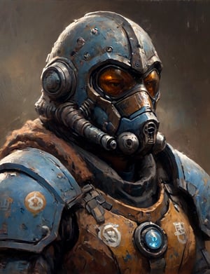 head and shoulders portrait, anthromorphic mamoset , a hard-boiled atmosphere, futuristic power armor, bounty hunter 