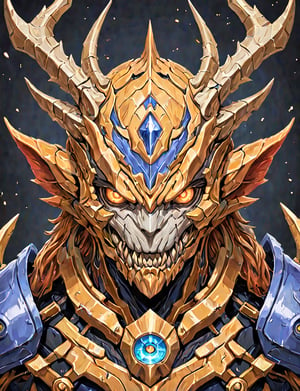 (head and shoulders portrait:1.2), a Warforged manticore , sentient construct of gleaming metal and gears, is dressed in intricately detailed armor. Inspired by the art of Destiny 2 and the style of Guardians of the Galaxy,art_booster