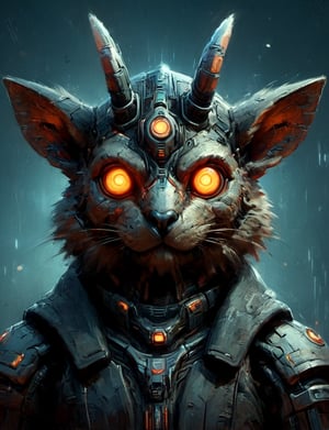 (close up, head and shoulders portrait:1.3), anthromorphic, High tech cybernetic (mollusk :1.2) (wolpertinger :1.7), multi Eyes,Glowing mechanical eyes, high-tech cybernetic body, futuristic power armor, bounty hunter ,xl_cpscavred,mad-cyberspace,cyberpunk