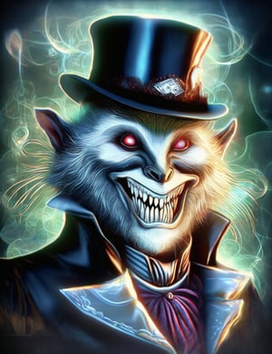 (head and shoulders portrait:1.2), (anthropomorphic coatimundi :1.3) as vampire , zorro mask, bowler hat , holographic glowing eyes, wearing 19th century circus outfit , (outline sketch style:1.5), surreal fantasy, close-up view, chiaroscuro lighting, no frame, hard light, in the style of esao andrews, DonM3lv3nM4g1cXL