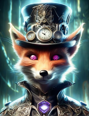 (head and shoulders portrait:1.2), (anthropomorphic fox :1.3) as vampire , zorro mask, top hat , holographic glowing eyes, wearing steampunk armor outfit , (outline sketch style:1.5), surreal fantasy, close-up view, chiaroscuro lighting, no frame, hard light, in the style of esao andrews, DonM3lv3nM4g1cXL